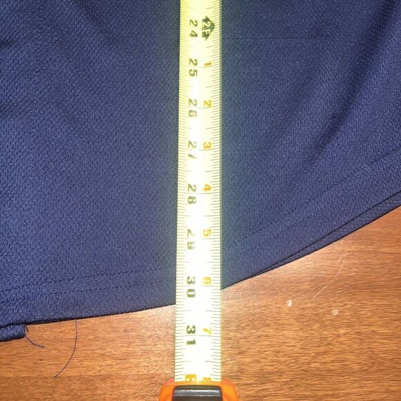 Old Chicago Pizza & Tap Room Mens L Navy Short Sleeve Button Up Baseball Jersey - Picture 6 of 6